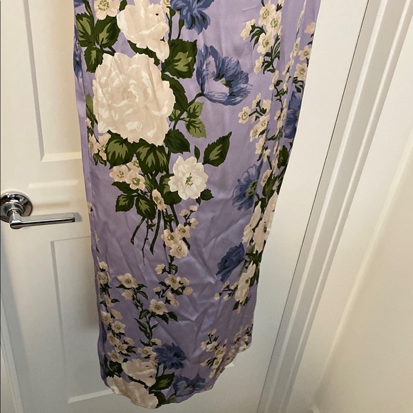 Reformation Floral Maxi Dress in Lavender and Cream - Picture 2 of 5
